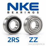 Guľkové ložisko 7302-BE-TVP-2RSR NKE (7302 2RS NKE) – 15x42x13 mm