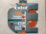 Kotúč rezný diamantový segmentový 180x22,2mm, suché rezanie EXTOL PREMIUM